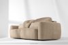ELOSA Sofa 3 Japandi aus beigem Chenille-Stoff beige - Foto 20