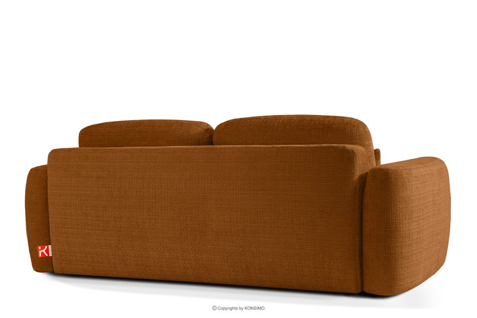 ELOSA Dreisitzer-Sofa im japanischen Stil aus rotem Chenille-Stoff rot - Foto 5