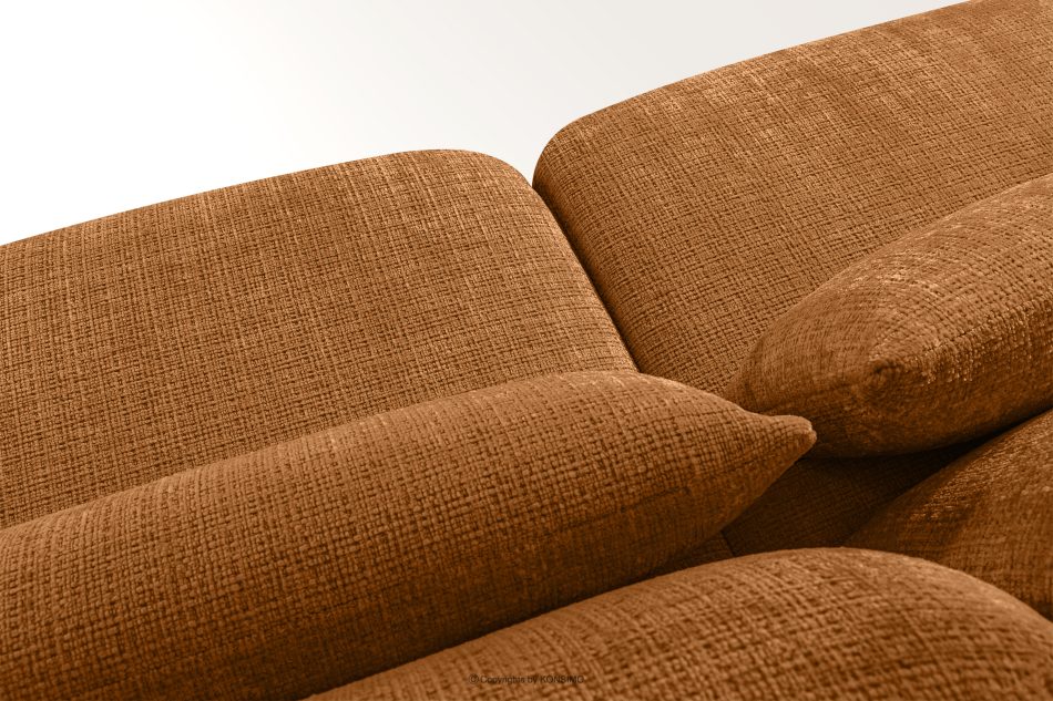 ELOSA Dreisitzer-Sofa im japanischen Stil aus rotem Chenille-Stoff rot - Foto 11