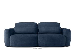 ELOSA, https://konsimo.de/kollektion/elosa/ Dreisitzer-Sofa im japanischen Stil aus dunkelblauem Chenille-Stoff marineblau - Foto
