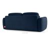 ELOSA Dreisitzer-Sofa im japanischen Stil aus dunkelblauem Chenille-Stoff marineblau - Foto 6