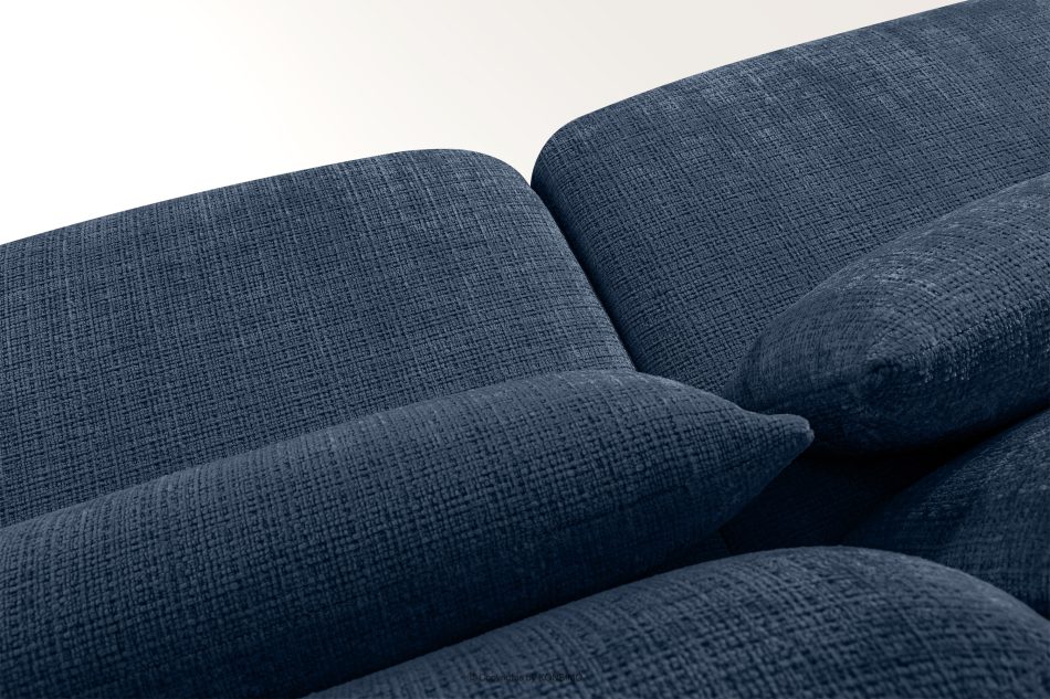 ELOSA Dreisitzer-Sofa im japanischen Stil aus dunkelblauem Chenille-Stoff marineblau - Foto 11