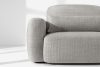 ELOSA Japandi-Ecksofa aus Chenille-Stoff rechts hellgrau hellgrau - Foto 7