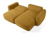 ELOSA Ecksofa im japanischen Stil aus Chenille-Stoff rechts gelb gelb - Foto 5