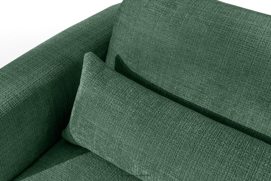 ELOSA Ecksofa im japanischen Stil aus Chenille-Stoff rechts grün grün - Foto 8