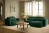 ELOSA Ecksofa im japanischen Stil aus Chenille-Stoff rechts grün grün - Foto 22