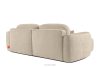 ELOSA Japandi-Ecksofa aus Chenille-Stoff rechts cremefarben cremefarben - Foto 6