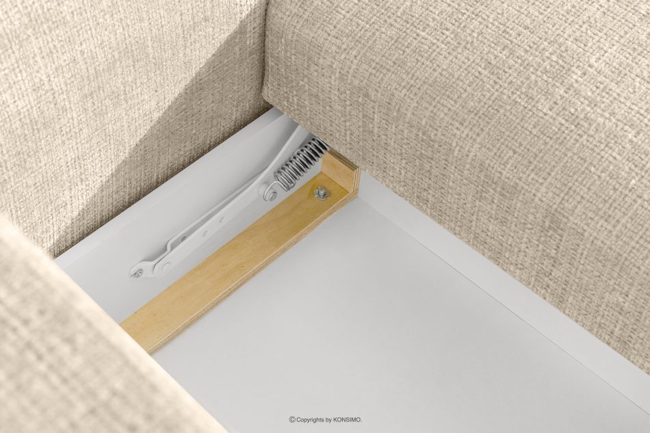 ELOSA Japandi-Ecksofa aus Chenille-Stoff rechts cremefarben cremefarben - Foto 13