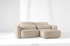 ELOSA Japandi-Ecksofa aus Chenille-Stoff rechts cremefarben cremefarben - Foto 21