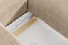 ELOSA Japandi-Ecksofa aus Chenille-Stoff rechts beige beige - Foto 14