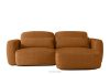 Ecksofa im japanischen Stil aus Chenille-Stoff rechts rot
