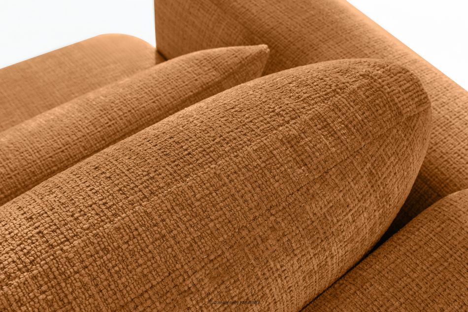 ELOSA Ecksofa im japanischen Stil aus Chenille-Stoff rechts rot rot - Foto 9