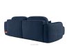 ELOSA Ecksofa im japanischen Stil aus Chenille-Stoff rechts marineblau marineblau - Foto 6