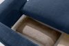 ELOSA Ecksofa im japanischen Stil aus Chenille-Stoff rechts marineblau marineblau - Foto 15