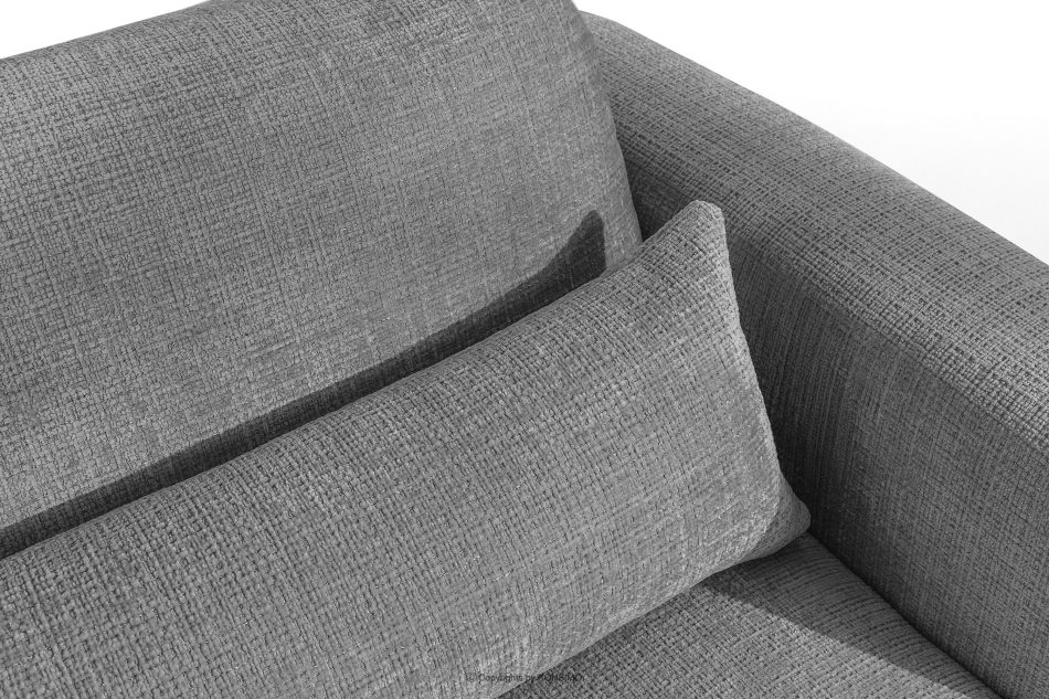 ELOSA Ecksofa im Japandi-Stil aus Chenille-Stoff links dunkelgrau dunkelgrau - Foto 8