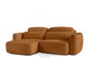 ELOSA Ecksofa im japanischen Stil aus Chenille-Stoff links rot rot - Foto 4