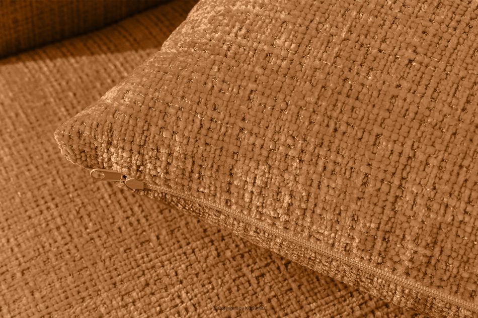 ELOSA Ecksofa im japanischen Stil aus Chenille-Stoff links rot rot - Foto 10