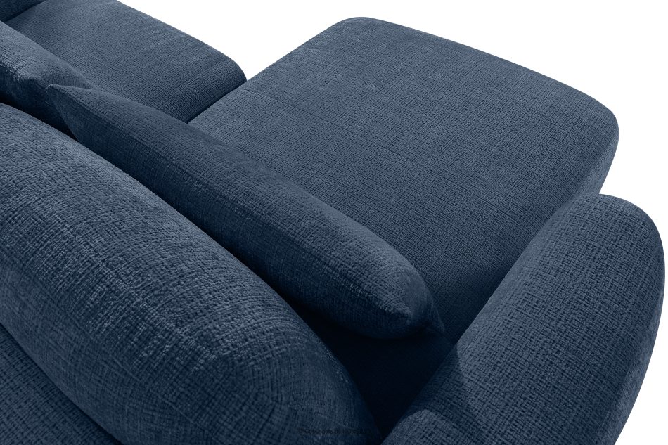 ELOSA Ecksofa im japanischen Stil aus Chenille-Stoff links marineblau marineblau - Foto 11