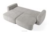 ELOSA Sofa und Sessel im Japandi-Stil aus hellgrauem Chenille-Stoff hellgrau - Foto 6