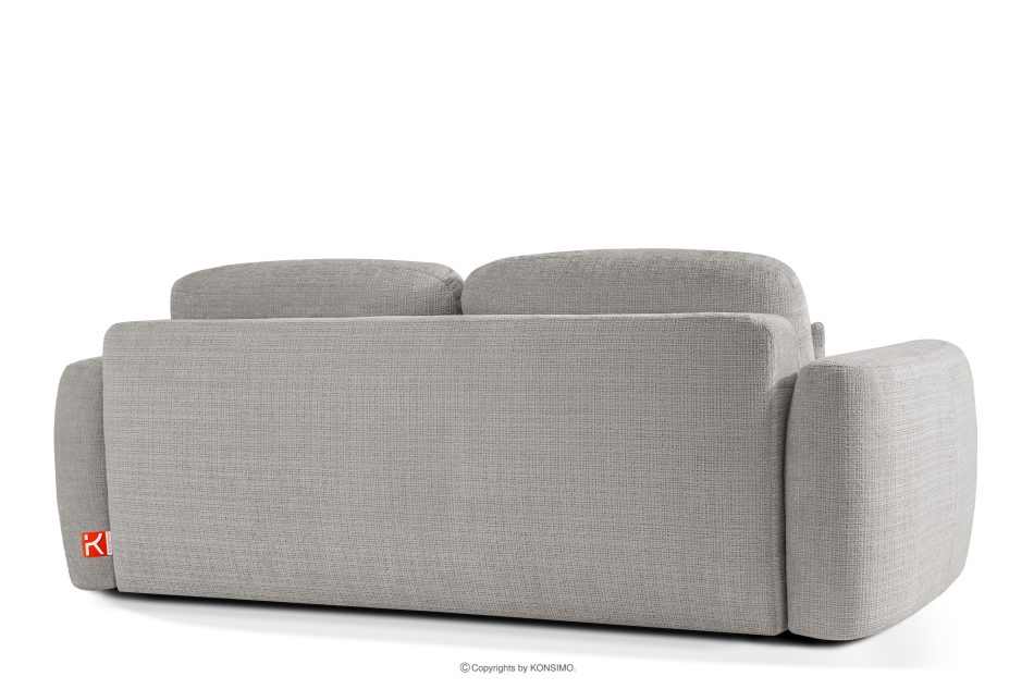 ELOSA Sofa und Sessel im Japandi-Stil aus hellgrauem Chenille-Stoff hellgrau - Foto 6