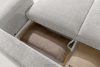 ELOSA Sofa und Sessel im Japandi-Stil aus hellgrauem Chenille-Stoff hellgrau - Foto 16
