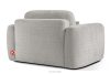 ELOSA Sofa und Sessel im Japandi-Stil aus hellgrauem Chenille-Stoff hellgrau - Foto 20