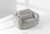 ELOSA Sofa und Sessel im Japandi-Stil aus hellgrauem Chenille-Stoff hellgrau - Foto 25