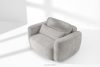 ELOSA Sofa und Sessel im Japandi-Stil aus hellgrauem Chenille-Stoff hellgrau - Foto 27