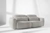 ELOSA Sofa und Sessel im Japandi-Stil aus hellgrauem Chenille-Stoff hellgrau - Foto 28