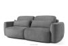 ELOSA Sofa und Sessel im Japandi-Stil aus dunkelgrauem Chenille-Stoff dunkelgrau - Foto 4
