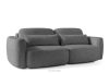 ELOSA Sofa und Sessel im Japandi-Stil aus dunkelgrauem Chenille-Stoff dunkelgrau - Foto 5
