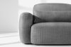 ELOSA Sofa und Sessel im Japandi-Stil aus dunkelgrauem Chenille-Stoff dunkelgrau - Foto 8
