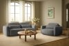ELOSA Sofa und Sessel im Japandi-Stil aus dunkelgrauem Chenille-Stoff dunkelgrau - Foto 30