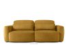 ELOSA Sofa und Sessel im japanischen Stil aus gelbem Chenille-Stoff gelb - Foto 3