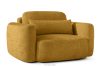 ELOSA Sofa und Sessel im japanischen Stil aus gelbem Chenille-Stoff gelb - Foto 19