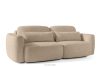 ELOSA Sofa und Sessel im Japandi-Stil aus beigem Chenille-Stoff beige - Foto 5
