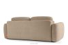 ELOSA Sofa und Sessel im Japandi-Stil aus beigem Chenille-Stoff beige - Foto 7