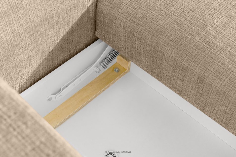 ELOSA Sofa und Sessel im Japandi-Stil aus beigem Chenille-Stoff beige - Foto 14