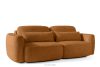 ELOSA Sofa und Sessel im japanischen Stil aus rotem Chenille-Stoff rot - Foto 5