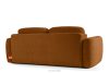 ELOSA Sofa und Sessel im japanischen Stil aus rotem Chenille-Stoff rot - Foto 7