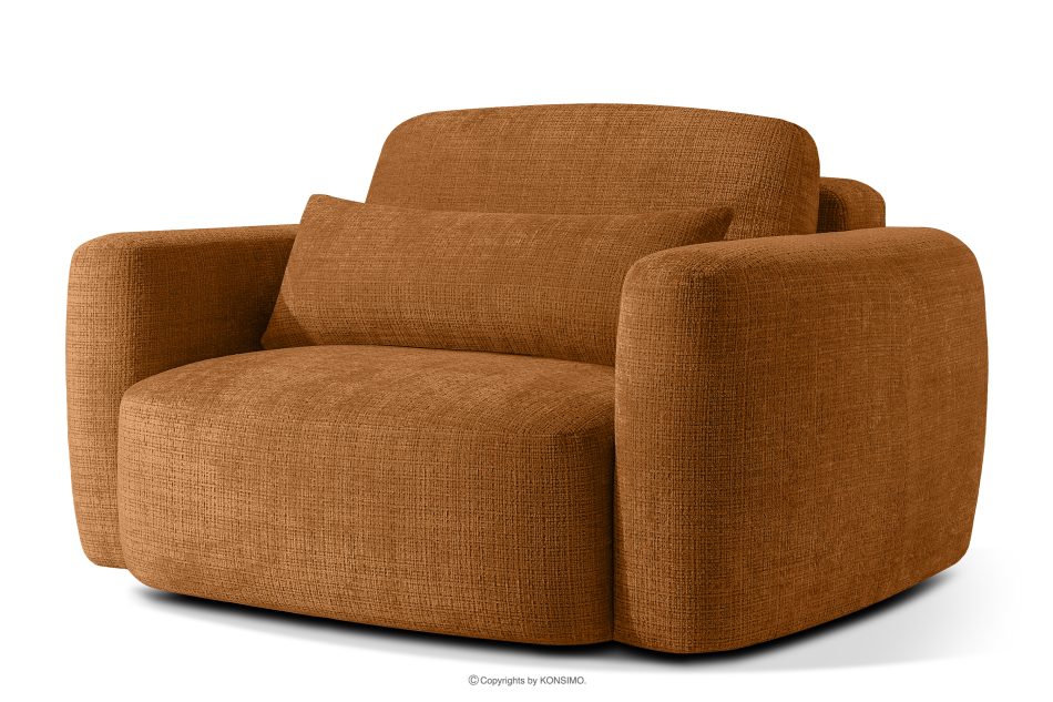 ELOSA Sofa und Sessel im japanischen Stil aus rotem Chenille-Stoff rot - Foto 17