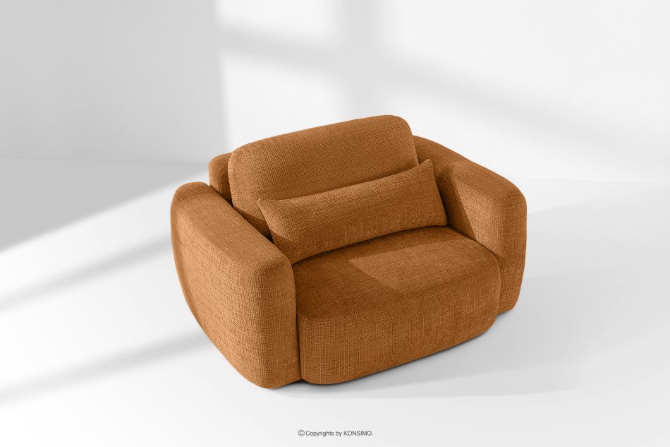 ELOSA Sofa und Sessel im japanischen Stil aus rotem Chenille-Stoff rot - Foto 24