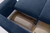 ELOSA Sofa und Sessel im japanischen Stil aus dunkelblauem Chenille-Stoff marineblau - Foto 16