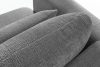 ELOSA Rechte Ecksofa und Sessel im Japandi-Stil dunkelgrau Chenille dunkelgrau - Foto 11