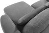 ELOSA Rechte Ecksofa und Sessel im Japandi-Stil dunkelgrau Chenille dunkelgrau - Foto 13