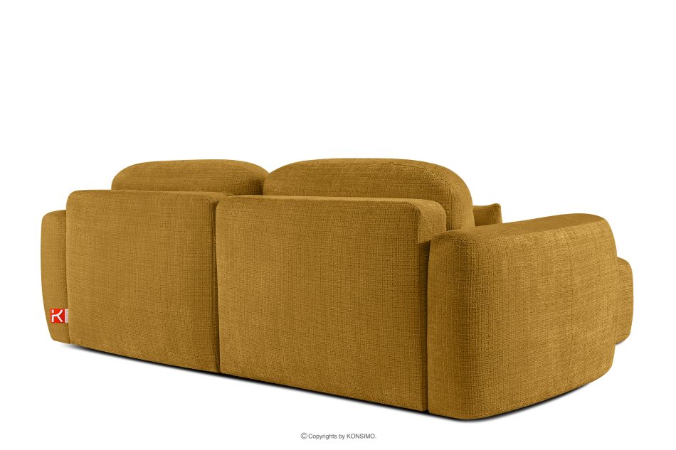 ELOSA Rechte Ecksofa und Sessel im japanischen Stil gelb gelb - Foto 6