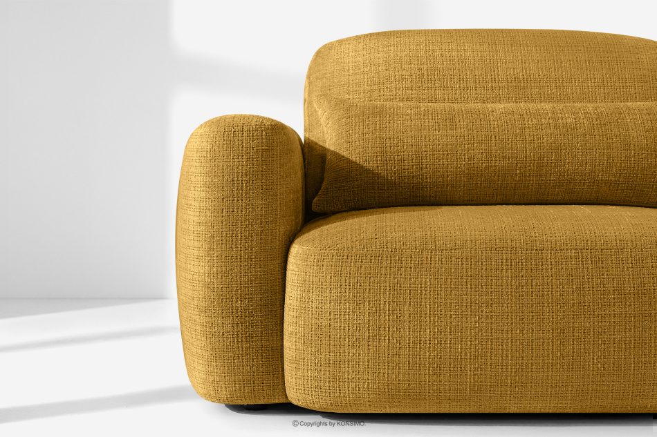ELOSA Rechte Ecksofa und Sessel im japanischen Stil gelb gelb - Foto 7