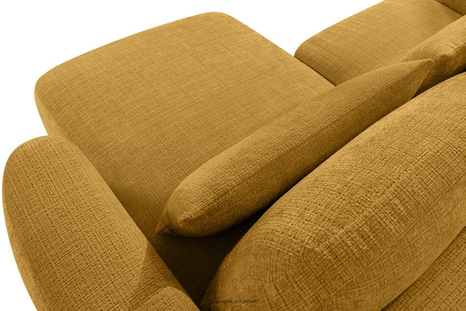 ELOSA Rechte Ecksofa und Sessel im japanischen Stil gelb gelb - Foto 12