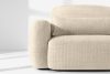 ELOSA Rechte Ecksofa und Sessel im Japandi-Stil cremefarben Chenille cremefarben - Foto 8