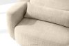 ELOSA Rechte Ecksofa und Sessel im Japandi-Stil cremefarben Chenille cremefarben - Foto 9